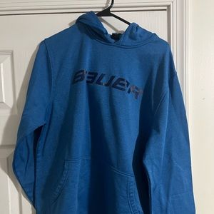 Light Blue Bauer Hoodie L Large